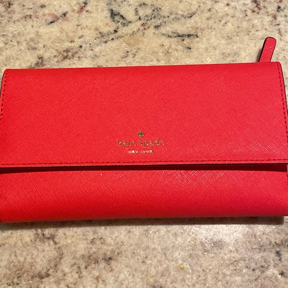 Kate spade red wallet